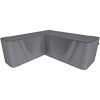 SORARA Funda para Sofá de la Esquina- Gris-210 x 270 x 85 x 65-90 cm